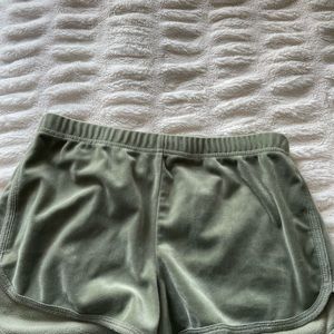 Hollister size S sage green comfy shorts